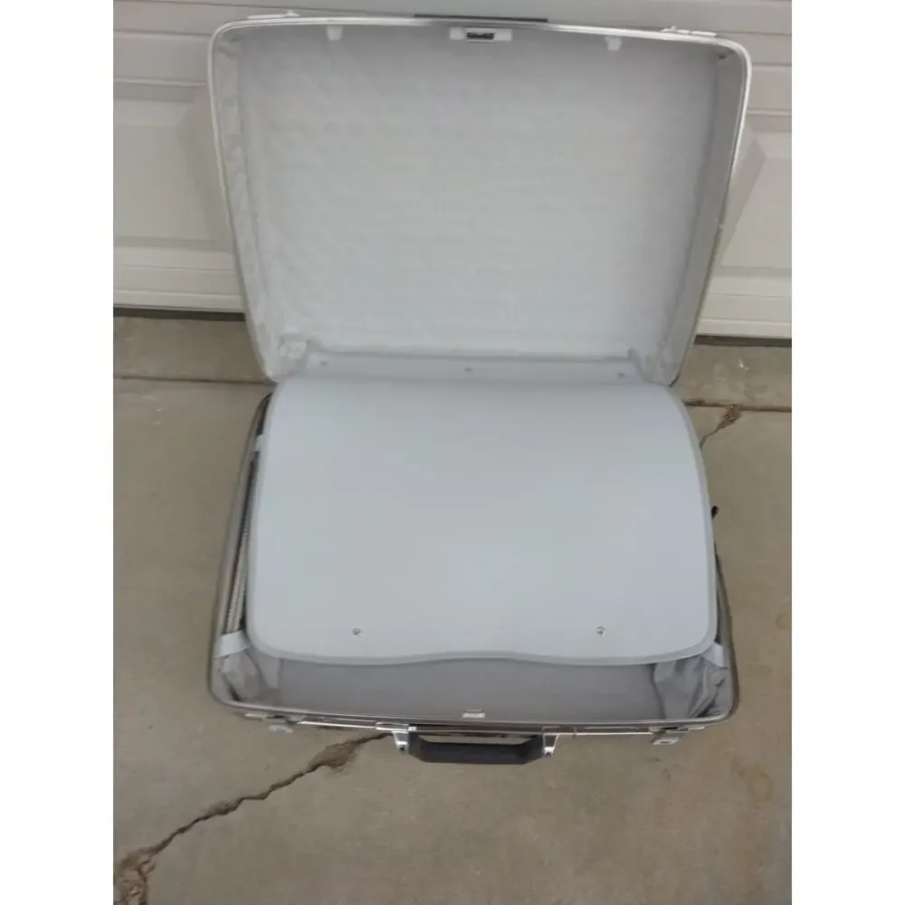 Vintage American Tourister Tiara Ice Blue Large Suitcase Hard Luggage